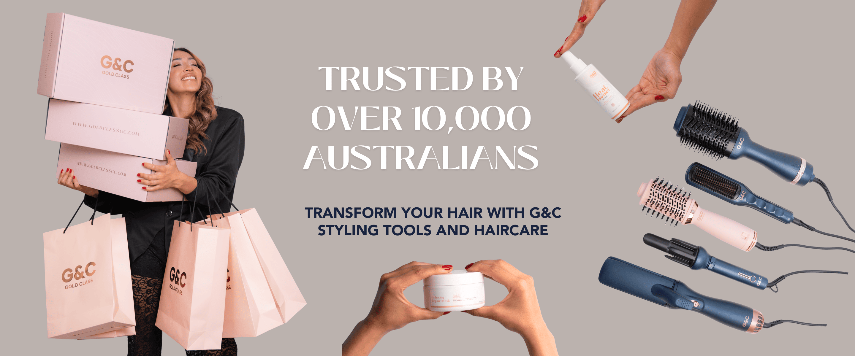 banner g&c gold class hair care and australian hair tools best saler automatic curler