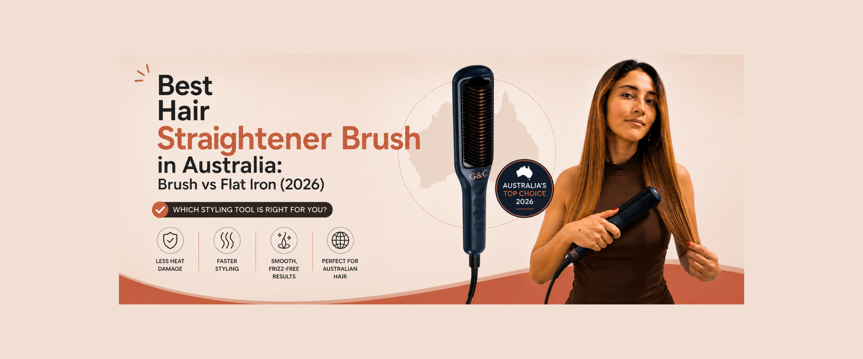 Best Hair Straightener Brush in Australia: Brush vs Flat Iron (2026)