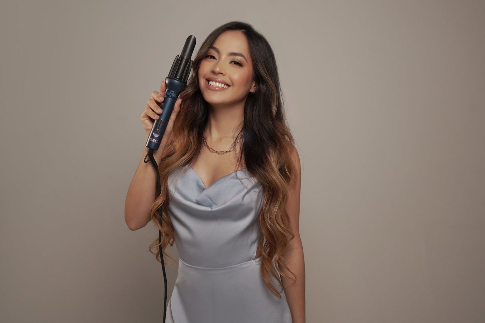 G&C Gold Class Auto Curler – Automatic Hair Curler for Perfect Curls after
