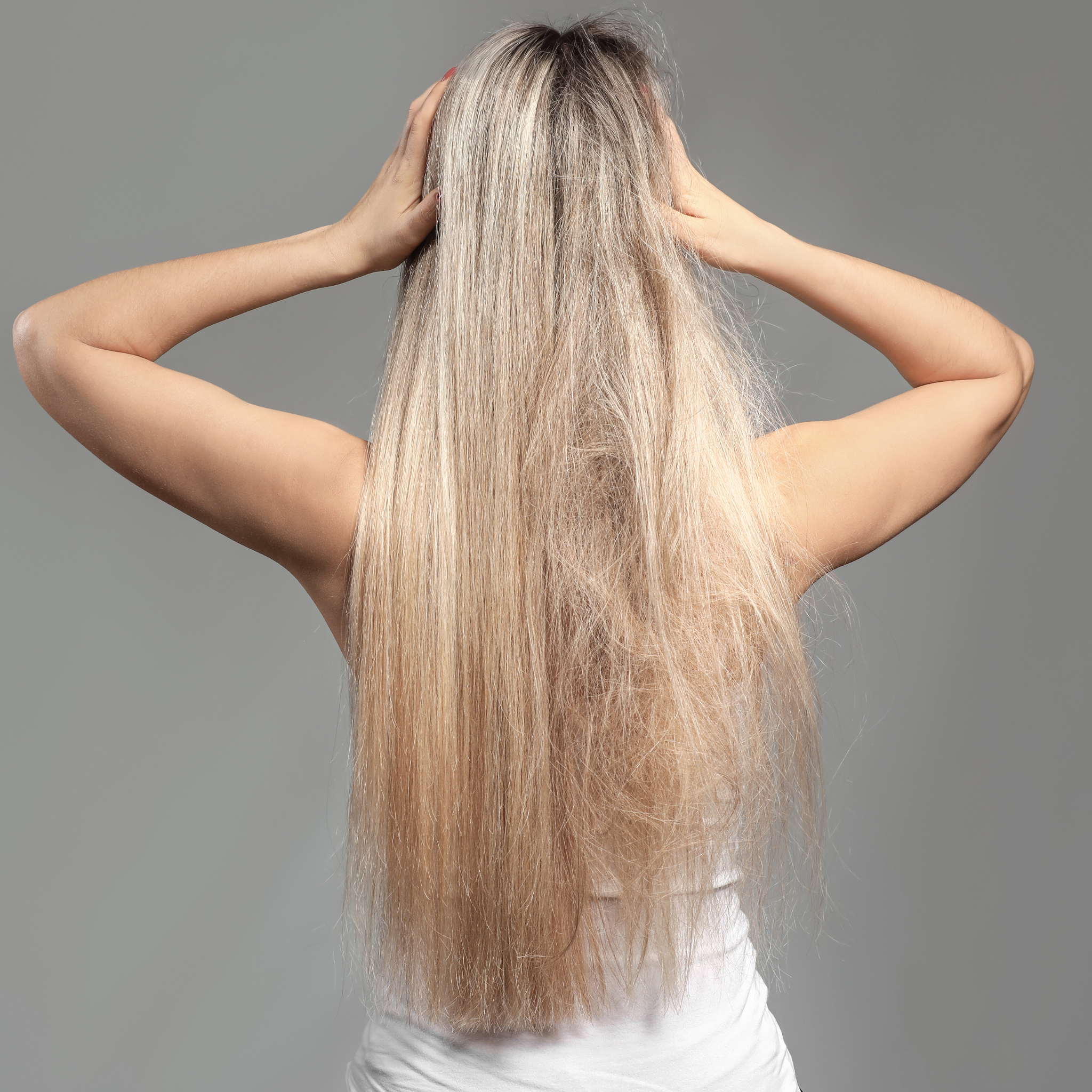 before and after detangling spray gold class g&c hair
