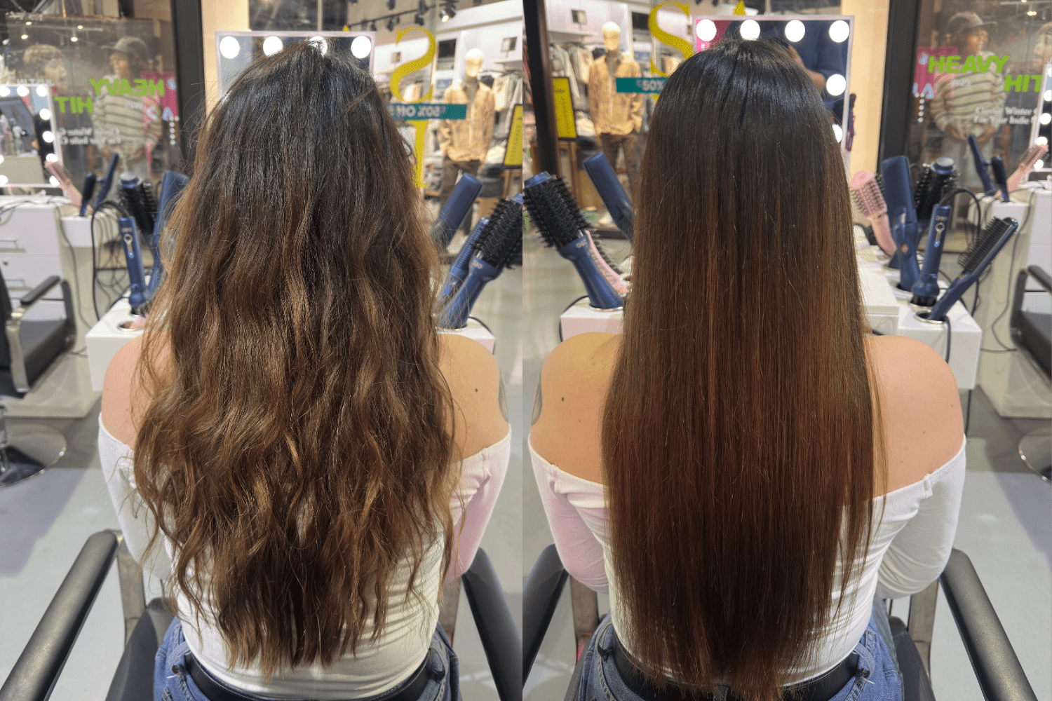 Professional hair tool by Gold Class G&C Straightener Brush – Safe Titanium Ceramic Hair Straightening Brush