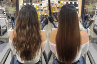 Professional hair tool by Gold Class G&C Straightener Brush – Safe Titanium Ceramic Hair Straightening Brush