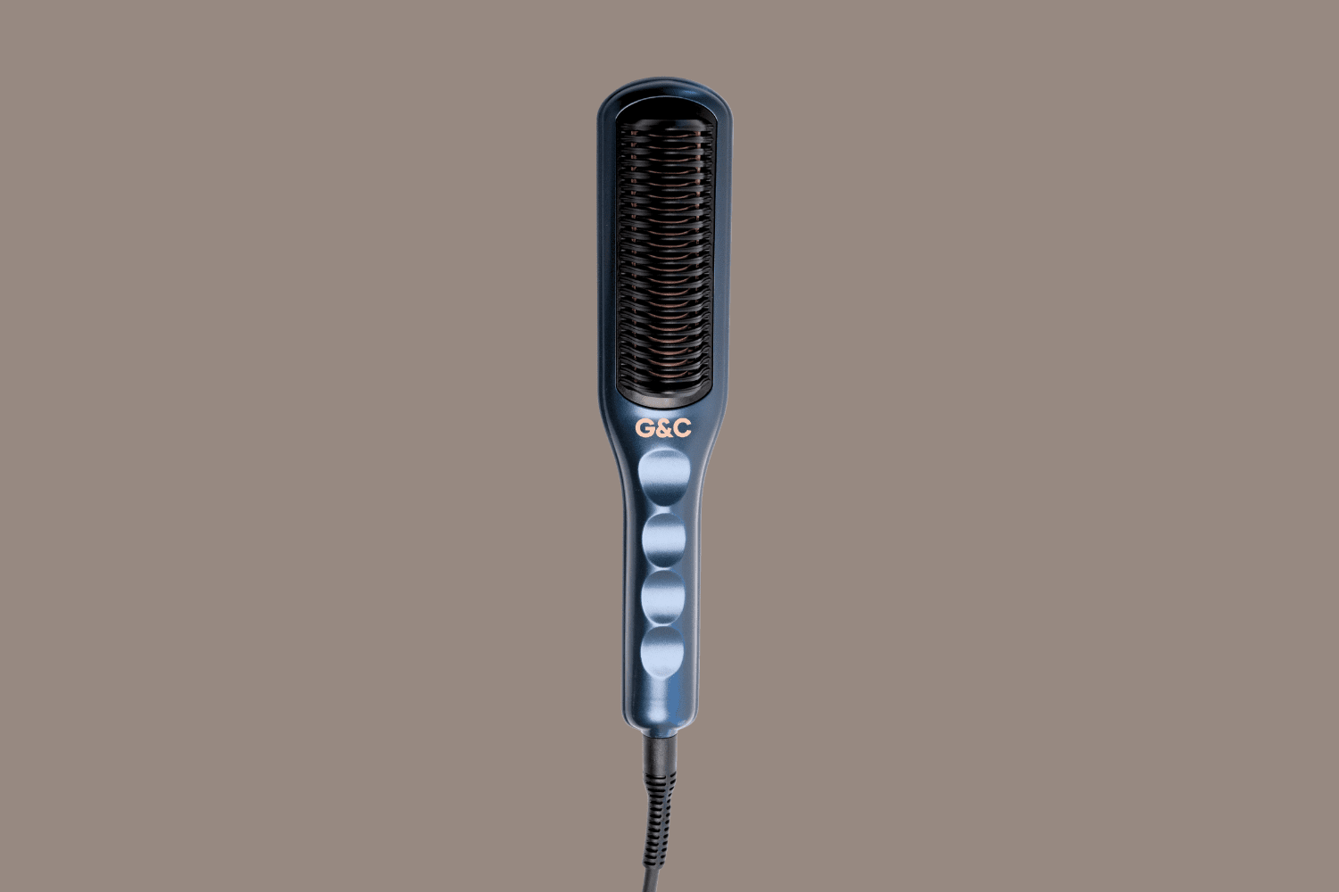 G&C Straightener Brush – Safe Titanium Ceramic Hair Straightening Brush
