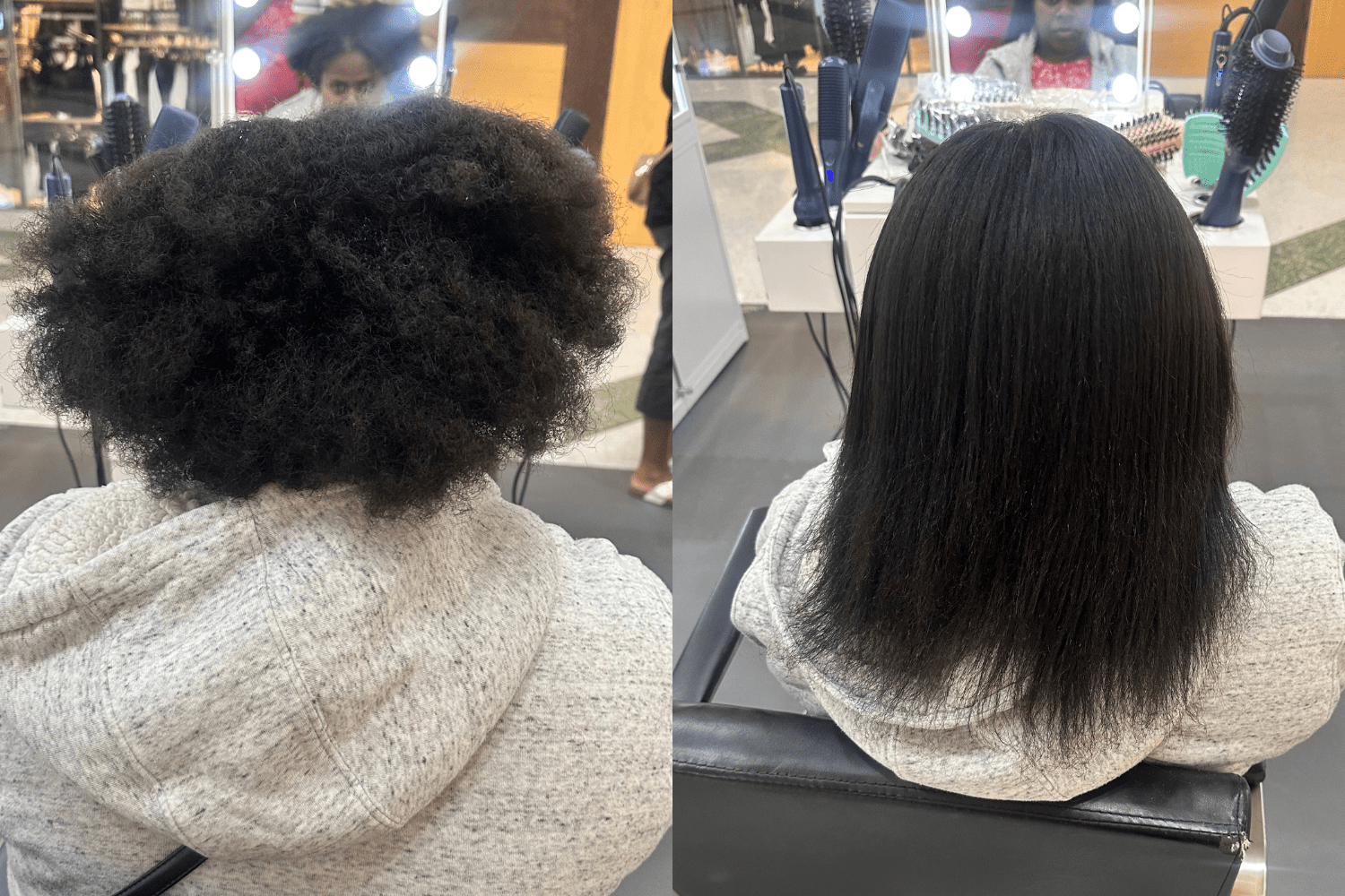 G&C Straightener Brush – Safe Titanium Ceramic Hair Straightening Brush– professional hair tool by Gold Class G&C