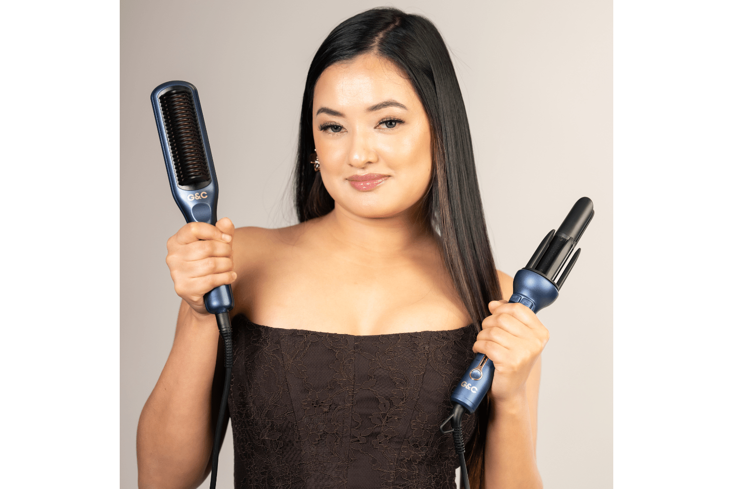 G&C Straightener Brush | Titanium Ceramic Hair Straightener Australia – professional hair tool by Gold Class G&C